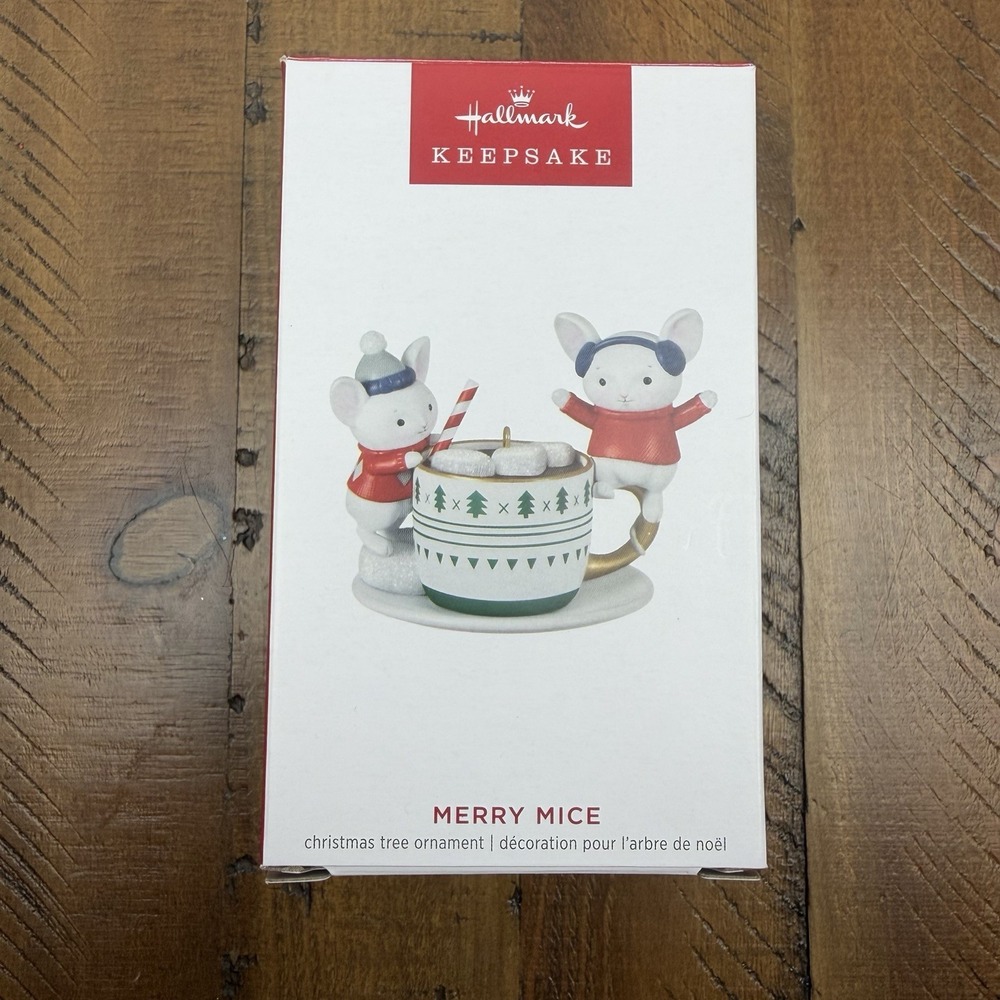 2023 Hallmark Keepsake Christmas Ornament Merry Mice Hot Chocolate Cocoa
